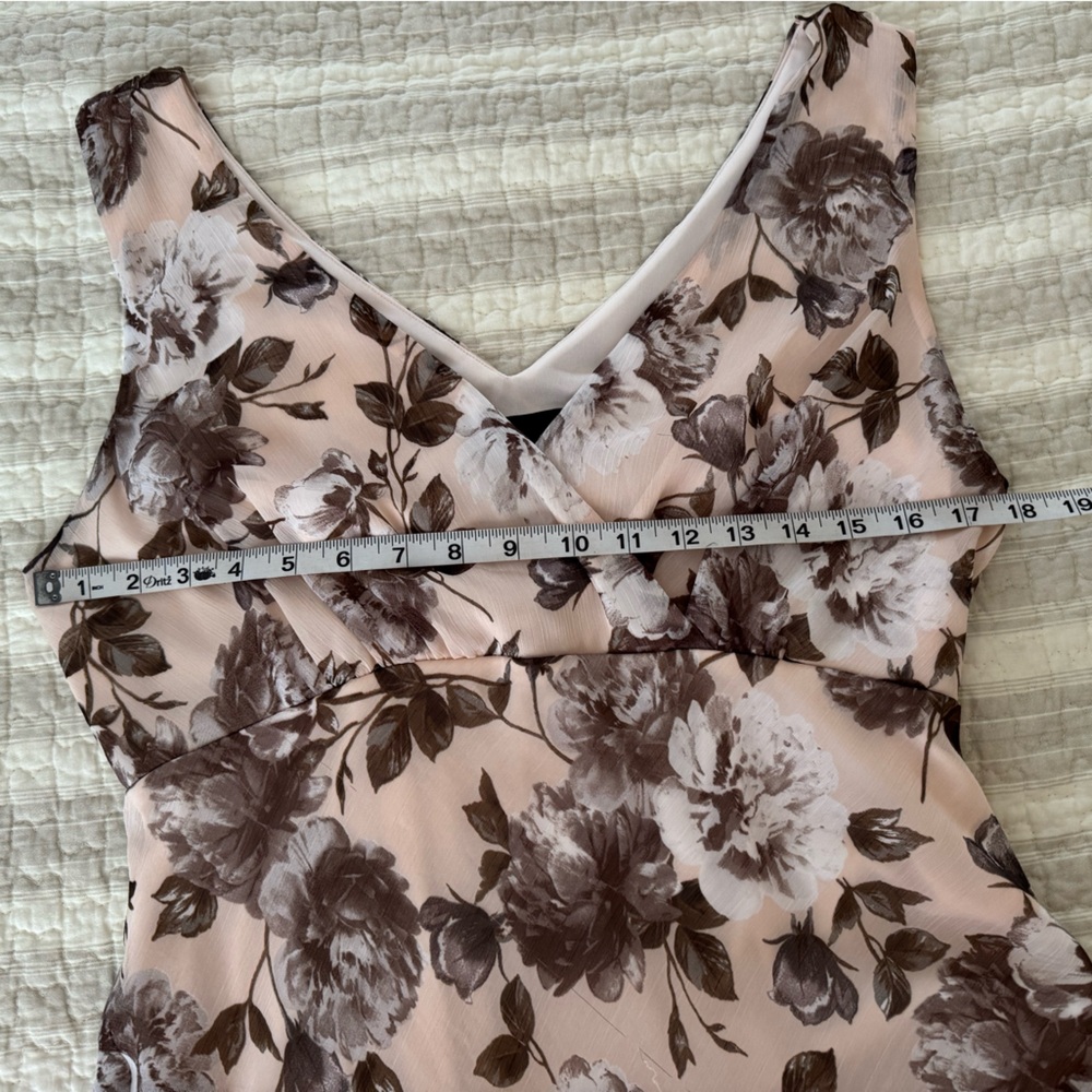 Connected Apparel Cream Tan Sleeveless V-Neck Midi Sundress, 12 🦋 - Picture 4 of 9